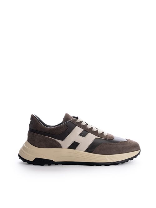 Sneakers Hyperlight in pelle e suede Marrone HOGAN | HXM5630FR30 UHG342G
